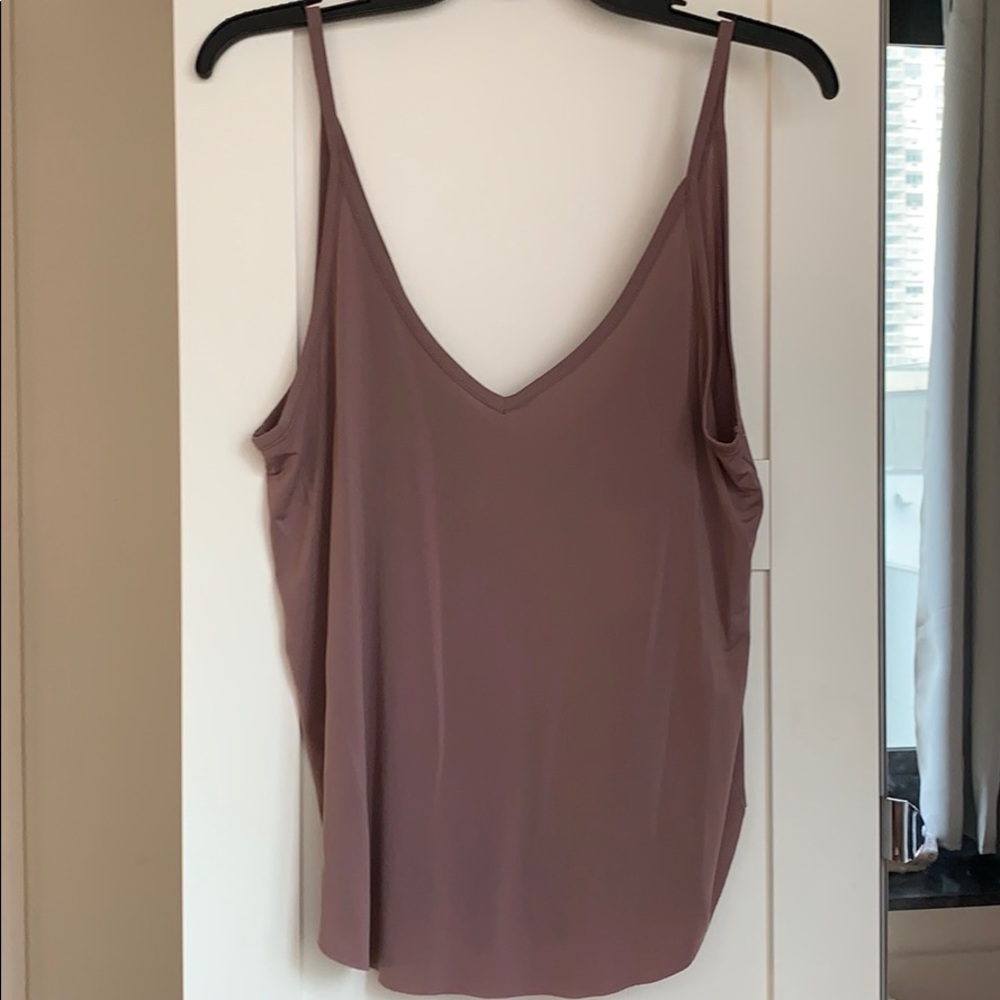 Pink flowy tank top